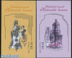 Czech Republic 2008 Historical Ovens 2 Booklets, Mint NH, Stamp Booklets - Autres & Non Classés