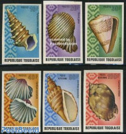 Togo 1974 Shells 6v Imperforated, Mint NH, Nature - Shells & Crustaceans - Vie Marine