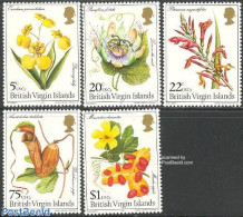 Virgin Islands 1981 Flowers 5v, Mint NH, Nature - Flowers & Plants - British Virgin Islands
