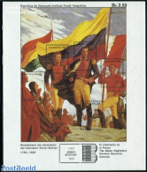 Venezuela 1983 Simon Bolivar S/s, Mint NH, History - Various - Flags - Uniforms - Art - Paintings - Kostums