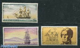 Saint Vincent 1972 Charles Brisbane 3v, Mint NH, History - Transport - Coat Of Arms - Ships And Boats - Boten