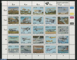 South Africa 1993 Aeroplanes 25v M/s, Mint NH, Transport - Aircraft & Aviation - Ongebruikt