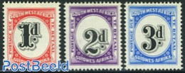 South-West Africa 1959 Postage Due 3v, Mint NH - Südwestafrika (1923-1990)