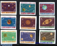 Albania 1964 Solar System 9v Imperforated, Mint NH, Science - Astronomy - Astrology