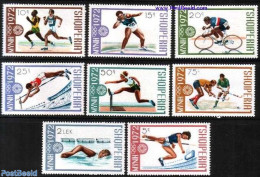 Albania 1972 Olympic Games Munich 8v, Mint NH, Sport - Athletics - Cycling - Hockey - Olympic Games - Swimming - Athletics