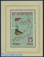 Albania 1963 Olympic Games S/s, Mint NH, Sport - Various - Olympic Games - Maps - Geografia