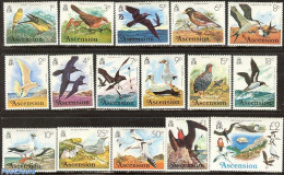 Ascension 1976 Definitives, Birds 16v, Mint NH, Nature - Birds - Ascensione