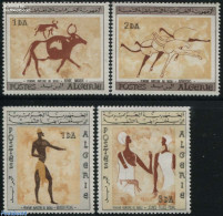 Algeria 1966 Tassili Rock Paintings 4v, Mint NH, Art - Cave Paintings - Neufs