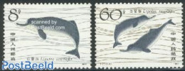 China People’s Republic 1980 Dolphins 2v, Mint NH, Nature - Sea Mammals - Ungebraucht