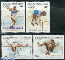 Central Africa 1987 Pre Olympic Year 4v, Mint NH, Sport - Athletics - Olympic Games - Leichtathletik