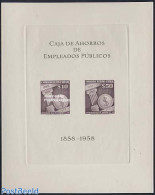 Chile 1958 Saving Bank Imperforated Sheet, Mint NH, Various - Banking And Insurance - Chile