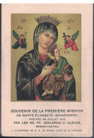 2404-01k Eerwaarde Declercq Et Claude Redemptorites Premiere Mission Schaerbeek Schaarbeek 1916 - Devotion Images