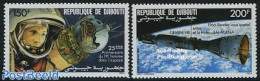 Djibouti 1986 Space Exploration 2v, Mint NH, Transport - Space Exploration - Djibouti (1977-...)