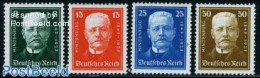 Germany, Empire 1927 War Victims 4v, Unused (hinged) - Nuevos