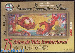 Ecuador 2003 Geographic Military Institute S/s, Mint NH, History - Militarism - Art - Paintings - Militares