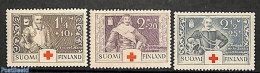 Finland 1934 Red Cross, War Heroes 3v, Mint NH, Health - Red Cross - Neufs