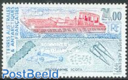 French Antarctic Territory 1997 Icota Programme 1v, Mint NH, Nature - Transport - Fishing - Ships And Boats - Neufs