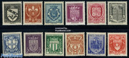 France 1941 City Coat Of Arms 12v, Unused (hinged), History - Coat Of Arms - Unused Stamps