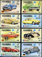 Gambia 1986 Ameripex 8v (Citroen,Bugatti,Mercedes,Ford,Lamborg, Mint NH, Transport - Automobiles - Automobili