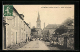 CPA Leigné-sur-Usseau, Route De Mondion  - Other & Unclassified