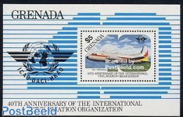 Grenada 1985 ICAO S/s, Mint NH, Transport - Aircraft & Aviation - Vliegtuigen