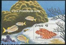 Grenada 1986 Shells S/s, Mint NH, Nature - Shells & Crustaceans - Vie Marine