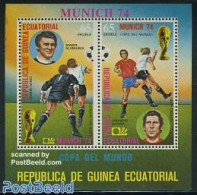 Equatorial Guinea 1974 World Cup Football S/s, Mint NH, Sport - Football - Guinea Equatoriale