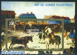 Equatorial Guinea 1975 Bull Fighting S/s Imperforated, Mint NH, Nature - Sport - Animals (others & Mixed) - Horses - S.. - Äquatorial-Guinea