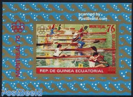 Equatorial Guinea 1976 Olympic Games S/s Imperforated, Mint NH, Sport - Kayaks & Rowing - Olympic Games - Aviron