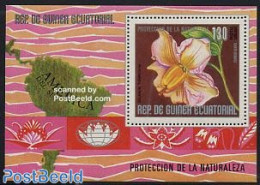 Equatorial Guinea 1976 South American Flowers S/s, Mint NH, Nature - Flowers & Plants - Guinea Ecuatorial