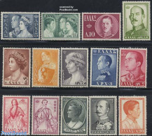 Greece 1957 Queens & Kings 14v, Unused (hinged), History - Kings & Queens (Royalty) - Ongebruikt