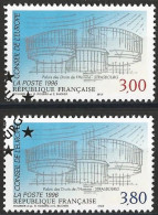 France 1996 - Mi CE 53/54 - YT S116/117 ( Buildings Of Court Of Human Rights ) - Used