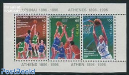 Greece 1987 European Basketball Games S/s, Mint NH, History - Sport - Europa Hang-on Issues - Basketball - Sport (othe.. - Neufs