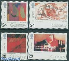 Guernsey 1993 Europa, Modern Art 4v, Mint NH, History - Europa (cept) - Art - Modern Art (1850-present) - Guernesey