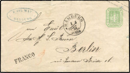 Altdeutschland Hamburg, 1867, U 10 I, Brief - Hambourg