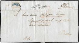 Österreich, 1850, 4 X C, Brief - Oblitérations Mécaniques