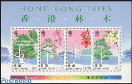 Hong Kong 1988 Trees S/s, Mint NH, Nature - Flowers & Plants - Trees & Forests - Neufs