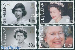 Saint Helena 2006 Elizabeth II 80th Birthday 4v, Mint NH, History - Kings & Queens (Royalty) - Familias Reales