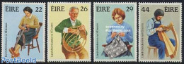Ireland 1983 Handicrafts 4v, Mint NH, Performance Art - Various - Musical Instruments - Textiles - Art - Handicrafts - Unused Stamps