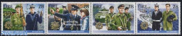 Ireland 1988 Security Services 4v [:::], Mint NH, History - Transport - Various - Militarism - Helicopters - Ships And.. - Ongebruikt