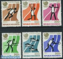 Indonesia 1988 Olympic Games Seoul 6v, Mint NH, Sport - Olympic Games - Shooting Sports - Swimming - Table Tennis - Te.. - Tiro (armas)