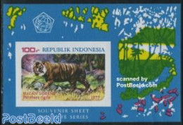 Indonesia 1977 Tiger S/s Imperforated, Mint NH, Nature - Animals (others & Mixed) - Cat Family - Indonesien