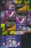 Indonesia 1998 2 Years To Go Overprints 2 S/s, Mint NH, History - Geology - Indonesien