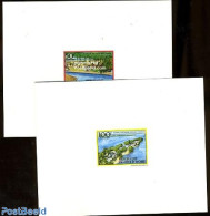 Ivory Coast 1984 Tourism 2 Epreuves De Luxe, Mint NH, Various - Tourism - Unused Stamps