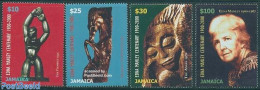 Jamaica 2000 Edna Manley 4v, Mint NH, Nature - Horses - Art - Sculpture - Beeldhouwkunst