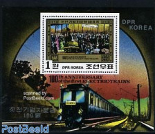 Korea, North 1980 Electric Railways S/s, Mint NH, Transport - Railways - Trains