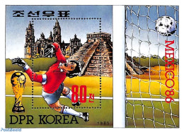 Korea, North 1985 World Cup Football Mexico S/s, Mint NH, Sport - Football - Korea, North