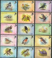 Lesotho 1988 Definitives, Birds 15v, Mint NH, Nature - Birds - Geese - Lesotho (1966-...)