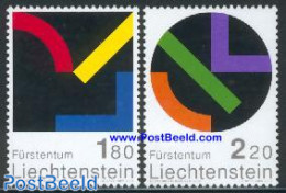 Liechtenstein 2001 Supporting Art 2v, Mint NH, Art - Modern Art (1850-present) - Unused Stamps