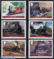 Isle Of Man 2004 Railfest 6v, Mint NH, Nature - Transport - Dogs - Railways - Trains